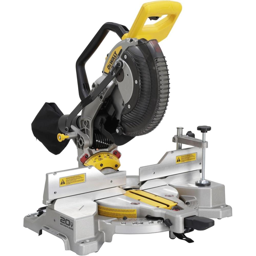 imageDEWALT 20V MAX XR 10 in Double Bevel Fixed Miter Saw Tool Only DCS714B