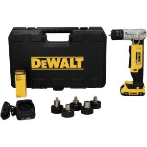 DEWALT 20V MAX Copper Swaging Tool Kit with Battery, Charger, and 6 Expansion Heads 3/8 in., 1/2 in., 5/8 in., 3/4 in., 7/8 in, and 1-1/8 in (DCE450D1)