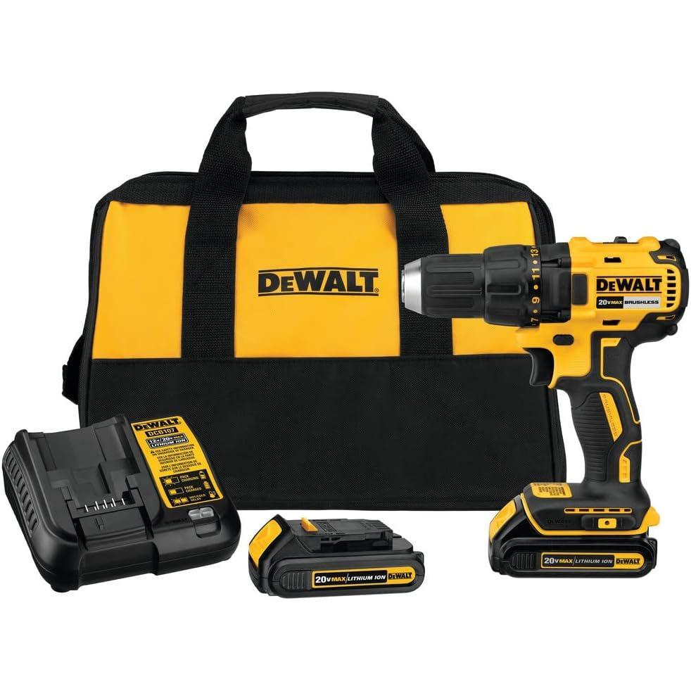 imageDEWALT 20V MAX Cordless DrillDriver Kit with Battery and Charger Included DCD777C2