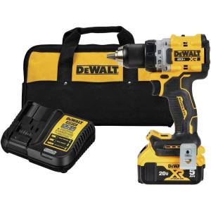 DEWALT 20V MAX* XR® Brushless Cordless 1/2 in. Drill/Driver Kit (DCD800P1), Yellow