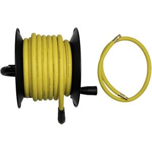 DEWALT DXCM024-0348 3/8″ x 50′ Manual Hose Reel with Rubber Hose , Yellow