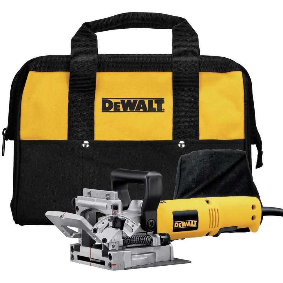imageDEWALT Biscuit Joiner 65 Amp 10000 RPM Retractable 45 Degree Notch For Depth Spots DW682KPlate joiner