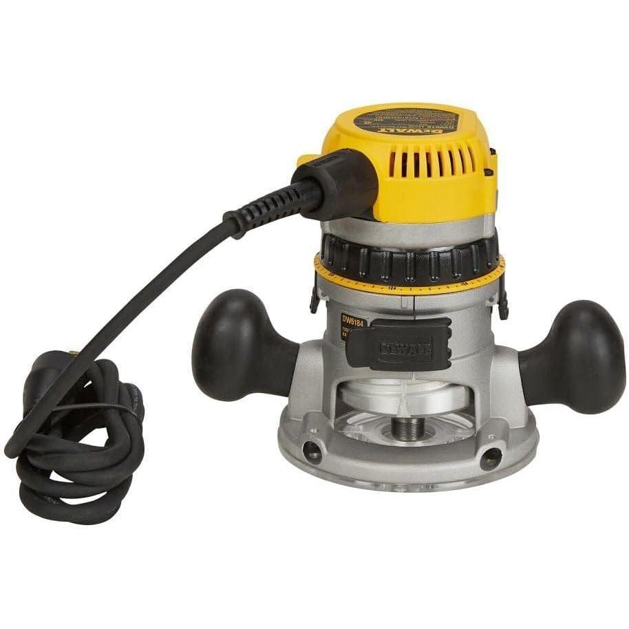 imageDEWALT DW616K 134 HP Fixed Base Router Kit  YellowBase Router