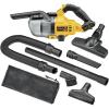 imageDEWALT 20V Handheld Vacuum Cordless Car Vacuum with HEPA Filter 6 Attachments and LED Light High Performance Dry Only Small Shop Vac Battery Not Included DCV501HB