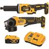 imageDEWALT 20V MAX Angle Grinder and Die Grinder Cordless 2Tool Set with Battery and Charger DCK203P1