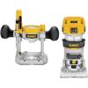 imageDEWALT Router FixedPlunge Base Kit Variable Speed 125HP Max Torque DWP611PKCompact router