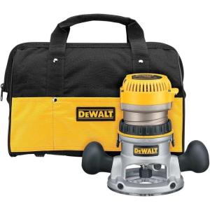 DEWALT Router, Variable Speed, Fixed Base, 2-1/4 HP (DW618K) , Yellow(Router)