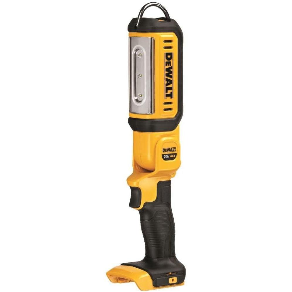 imageDEWALT 20V MAX LED Work Light Rechargeable Flashlight Pivoting Head Bare Tool Only DCL050Handheld Light Only