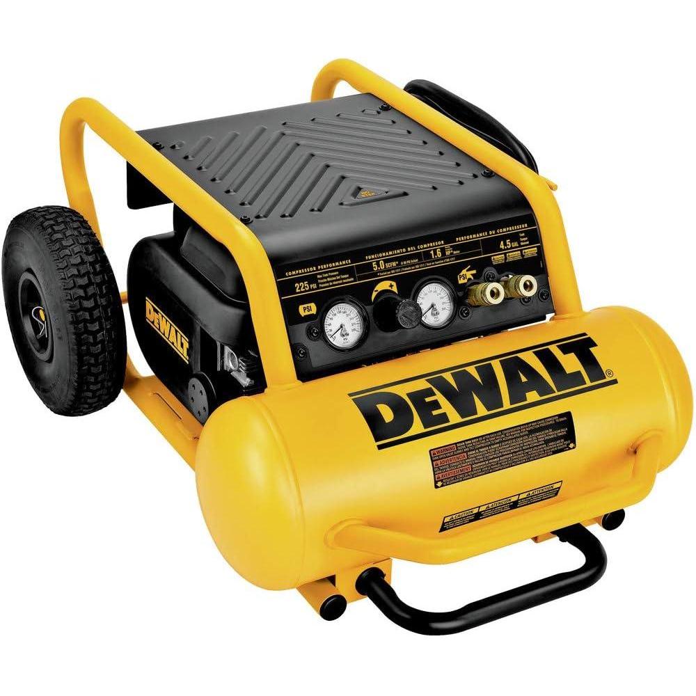 imageDEWALT Air Compressor 225PSI Max Hand Carry with Wheels 412 Gallon D55146