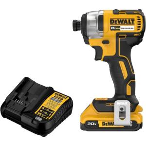DEWALT 20V MAX Impact Driver, 1/4 Inch, Battery and Charger Included (DCF787D1)