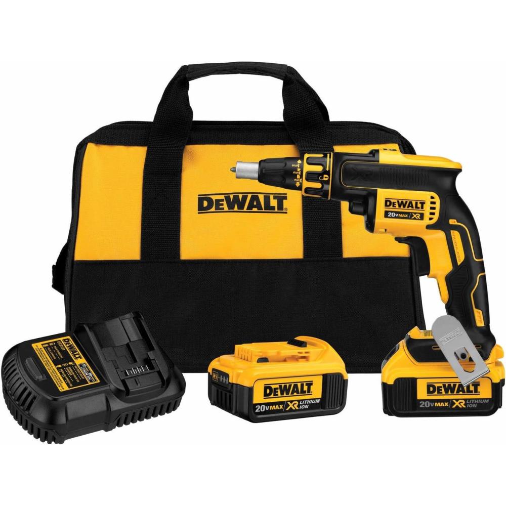 imageDEWALT 20V MAX XR Drywall Screw Gun Brushless 40Amp Hour DCF620M2Screw Gun Kit Only
