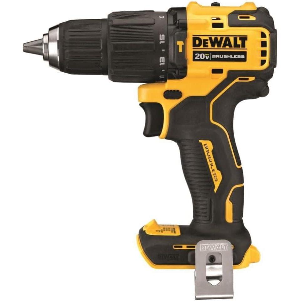 imageDEWALT ATOMIC 20V MAX Hammer Drill Cordless Compact 12Inch Tool Only DCD709B