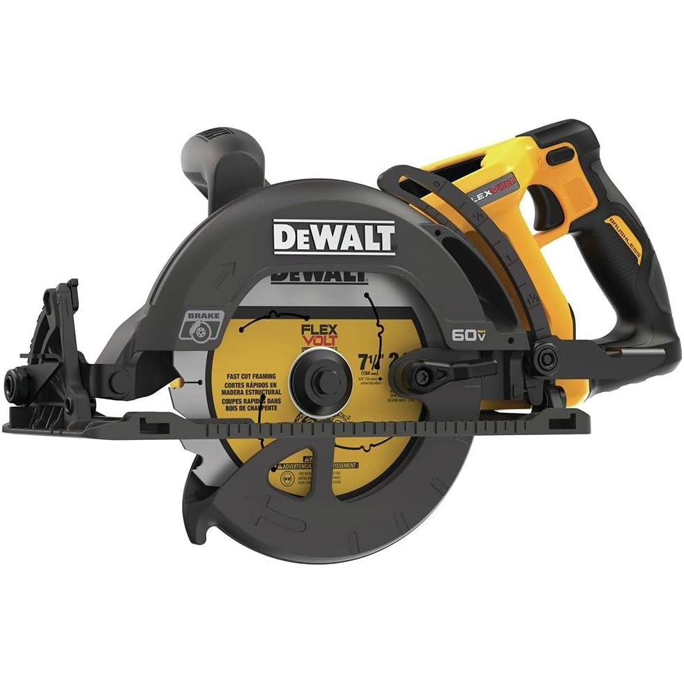 imageDEWALT FLEXVOLT 60V MAX Circular Saw for Framing 714Inch Tool Only DCS577B