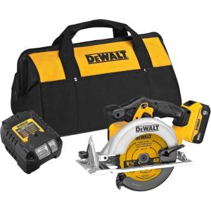 DEWALT 20V MAX 6-1/2-Inch Circular Saw Kit, with 5.0-Ah Battery and Charger (DCS391P1)(Circular Saw Kit Only)
