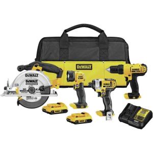 DEWALT 20V MAX Cordless Drill Combo Kit, 4-Tool (DCK466D2)(4-Tool Combo Kit Only)