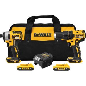 DEWALT 20V MAX Cordless Drill and Impact Driver, Power Drill Brushless 2-Tool Power Tool Combo Kit, Includes 2 Batteries, Charger and Bag (DCK277D2)(20V MAX BL DRILL IMPACT COMBO KIT)