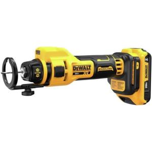 DEWALT 20V MAX Drywall Cutting Tool, Cut Out Tool, 2 Batteries and Charger Included (DCE555D2)(Kit with 2 Batteries)