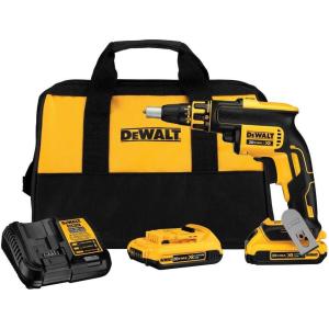 DEWALT 20V MAX* XR Drywall Screw Gun Kit, Brushless (DCF620D2)(NEW – 20V MAX XR Drywall Screwgun Kit)