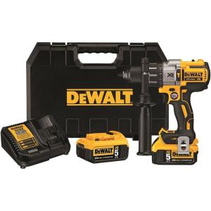 DEWALT 20V MAX XR Hammer Drill Kit, Brushless, 3-Speed, Cordless (DCD996P2)(Hammer Drill Kit Only)
