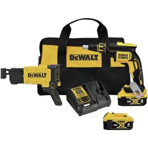 DEWALT Screw Gun Kit with Collated Drywall Attachment (DCF620CM2)
