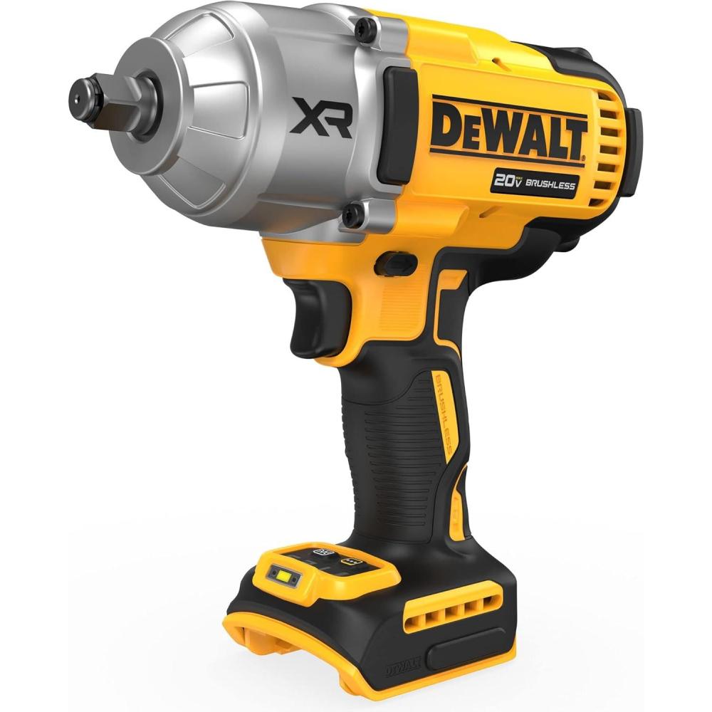 imageDEWALT 20V MAX Cordless Impact Wrench 12 Impact Gun 4Speed High Torque with Hog Ring Anvil and LED Light Brushless Motor Precision Wrench Tool Only DCF900BNEW Cordless Impact Wrench