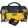 imageDEWALT DCK280C2 20V MAX Impact Driver and Drill Combo Kit