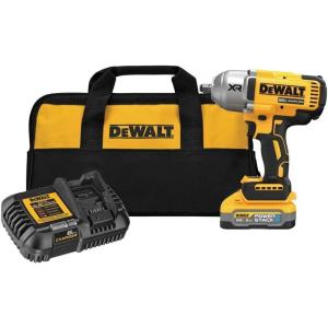 DEWALT 20V MAX* XR Cordless Impact Wrench, Brushless, .5-in. High Torque with 5.0Ah Battery (DCF900H1)
