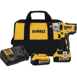 DEWALT 20V MAX* XR Impact Wrench Kit, Hog Ring Anvil, 1/2-Inch (DCF894HP2)(Impact Wrench Only)