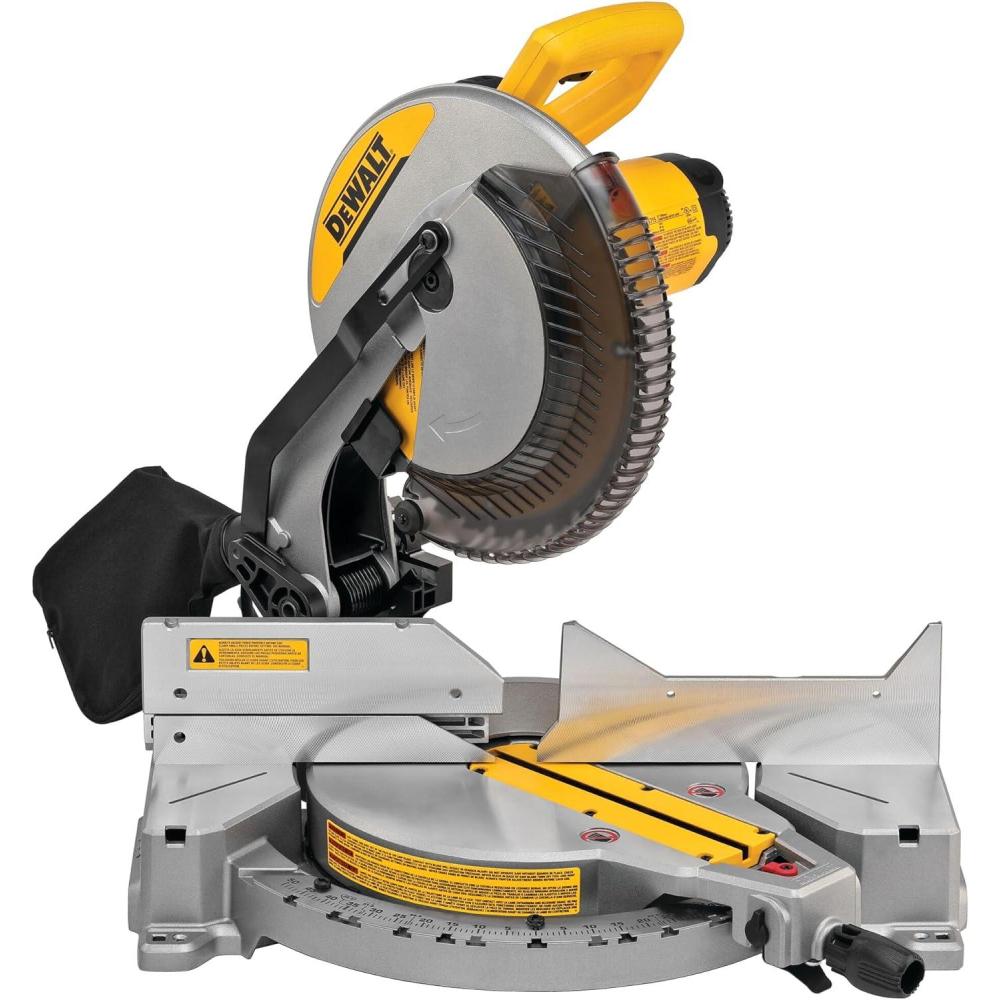 imageDEWALT 12Inch Miter Saw 15Amp Single Bevel Compound DWS715