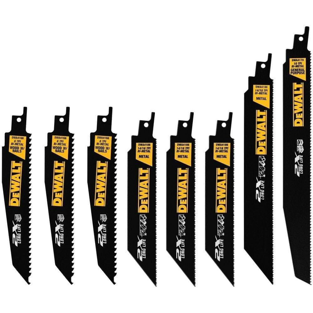 imageDEWALT Reciprocating Saw Blades BiMetal 6Piece Set DW48968piece 2X Set
