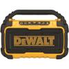 imageDEWALT 20V MAX Bluetooth Speaker 100 ft Range Durable for Jobsites Phone Holder Included Lasts 810 Hours with Single Charge DCR010