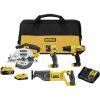imageDEWALT 20V MAX Power Tool Combo Kit 4Tool Cordless Power Tool Set with Battery and Charger DCK445D1M1DCK445D1M1