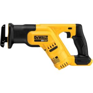 DEWALT 20V MAX Reciprocating Saw, 3,000 Strokes Per Minute, Variable Speed Trigger, Bare Tool Only (DCS380B), Yellow(20V Compact Saw (Tool Only))