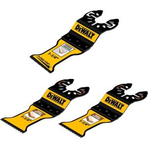 DEWALT 3 Piece Oscillating Tool Blade Set, Wood and General-Purpose, Durable Performance Coating Blade Assortment (DWA4206BM-3) (DWA4206BM-3)