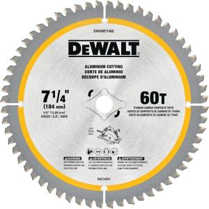 DEWALT 7-1/4In 60T Aluminum Saw Blad (DWAM71460)