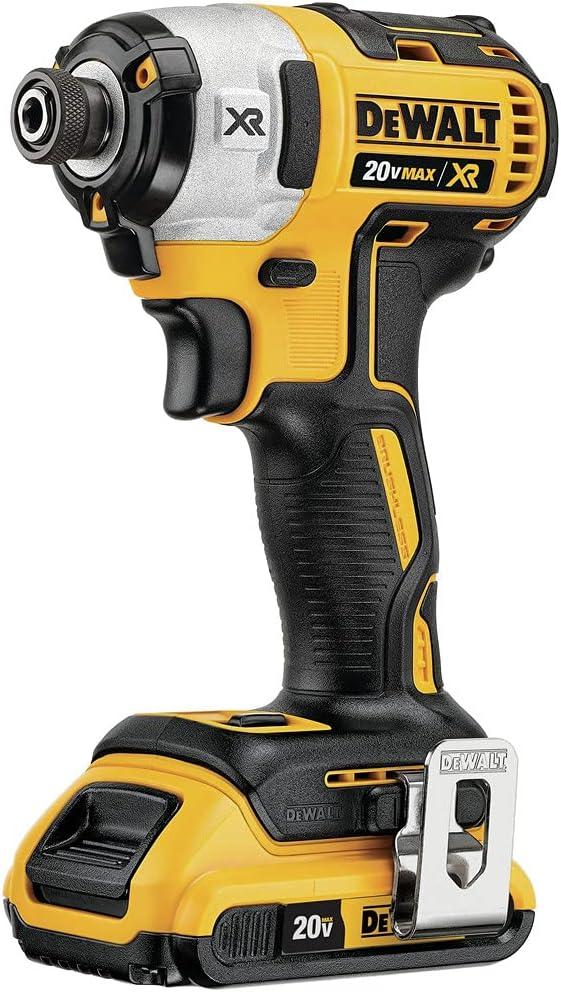 imageDEWALT DCK2100D1T1 20V MAX Brushless Cordless 2Tool Kit Including Hammer DrillDriver with FLEXVOLT ADVANTAGE