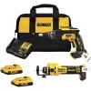 imageDEWALT 20V MAX XR Brushless Drywall Screw Gun and CutOut Tool Combo Kit with 2 Batteries and Charger Included DCK265D2
