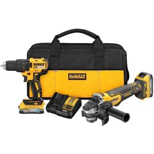 DEWALT 20V MAX Drill And Grinder Kit, Power Tool Set, 2 Batteries and Charger Included (DCK231E2)