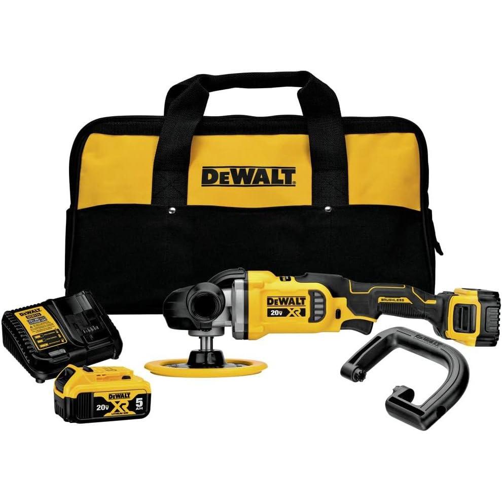 imageDEWALT 20V MAX XR Cordless Polisher Kit Rotary Variable Speed 7Inch 180 mm DCM849P2