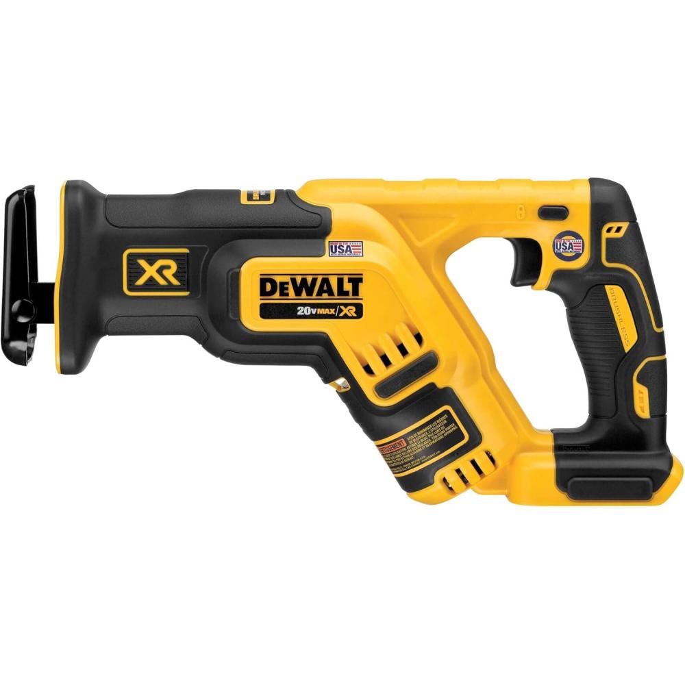 imageDEWALT 20V MAX XR Reciprocating Saw Cordless Brushless CompactVariable Speed Pivoting Head LED Light Tool Only DCS367BRecip Saw Only