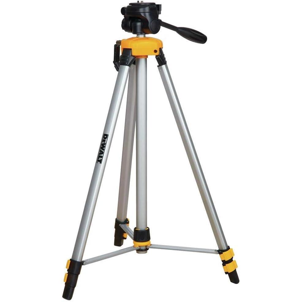 imageDEWALT Laser Level Tripod  x 20 Thread Mount Collapsible Legs NonSkid Feet Carrying Pouch Included DW0881TNew titlinghead tripod