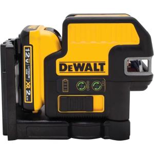DEWALT 12V MAX Laser Level, 2 Spot and Cross Line Laser, Red (DW0822LR)