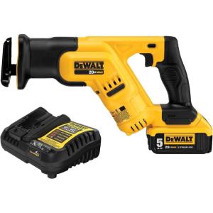 DEWALT 20V MAX* Cordless Reciprocating Saw Kit, 5 Amp-Hour Battery (DCS387P1)(Saw Kit)