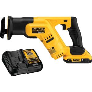 DEWALT 20V MAX* Cordless Reciprocating Saw Kit, Compact, 2-Amp Hour (DCS387D1)(Saw Kit)