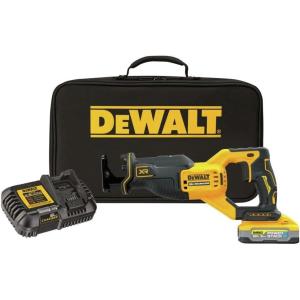 DEWALT 20V MAX XR Reciprocating Saw with Power Detect, Tool Only (DCS368B)(Kit with 20V 5.0AH Battery)