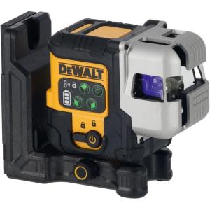 DEWALT Laser Level 360 Self Leveling, 3 Way Green Laser Leveler Tool 12V MAX with 2.0Ah Battery, Charger and Durable Carrying Case, 100 Ft, Tripod Compatible (DW089LG)(Line Laser Base Kit w/ 45W Charger)