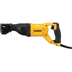 DEWALT Reciprocating Saw, 12 Amp, 2,900 RPM, 4-Position Blade Clamp, Variable Speed Trigger, Corded (DWE305)(Classic)
