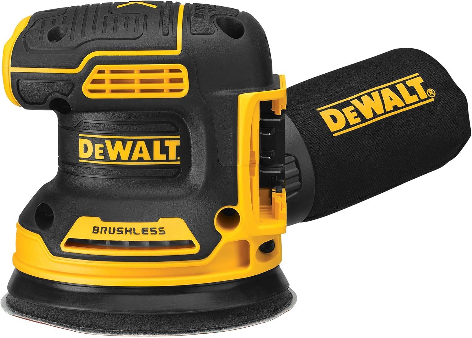 imageDEWALT 20V MAX Battery Starter Kit with 2 Batteries 50Ah DCB2052CK 20V MAX Orbital Sander Tool Only DCW210B