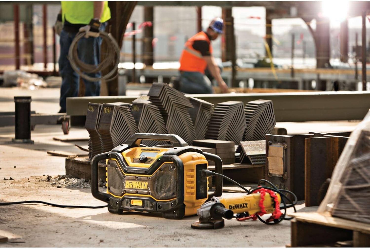 imageDEWALT 20V MAX Bluetooth Radio 100 ft Range Portable for Jobsites DCR025Jobsite Radio Only