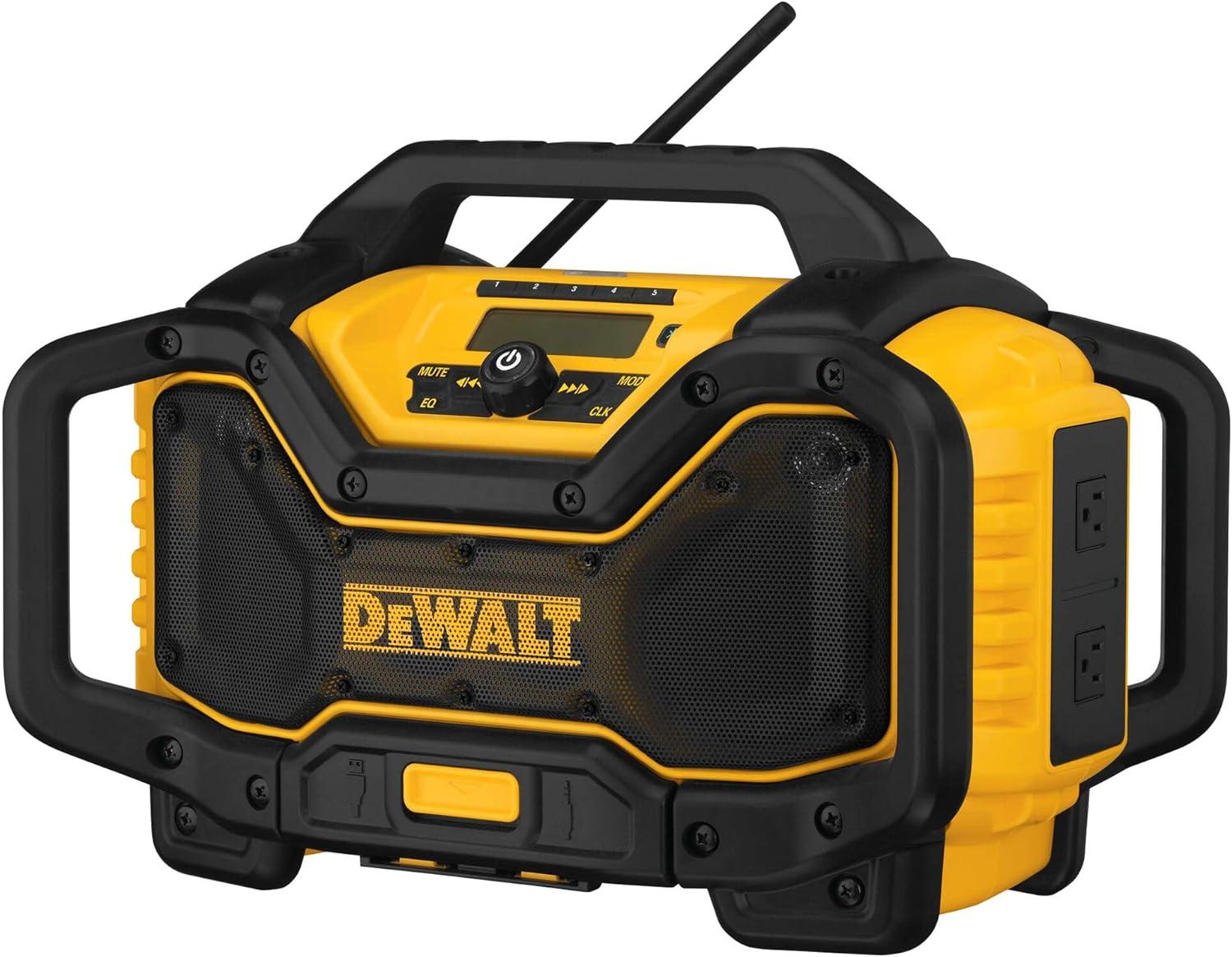 imageDEWALT 20V MAX Bluetooth Radio 100 ft Range Portable for Jobsites DCR025Jobsite Radio Only